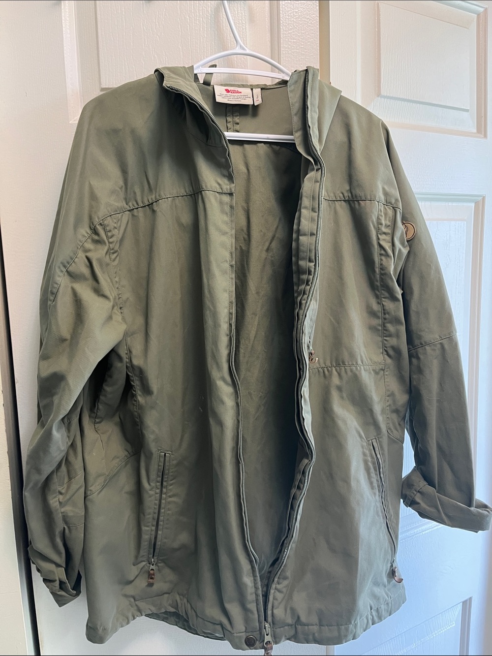 Olive Green Hooded Women's Jacket fjall raven